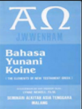 Bahasa Yunani Koine ( The Element Of New Testament Greek )